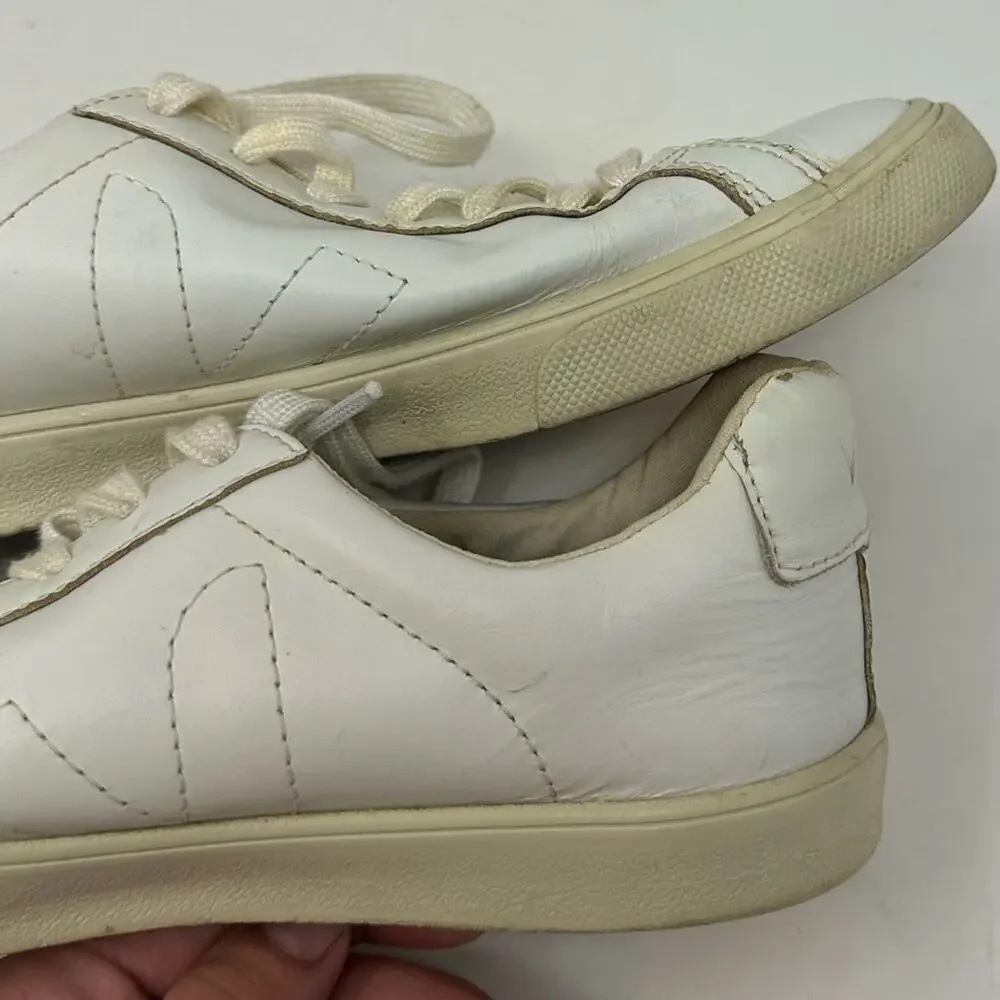Veja x Madewell Esplar Low Sneakers Size 8 39 Women’s Shoes White Leather Casual